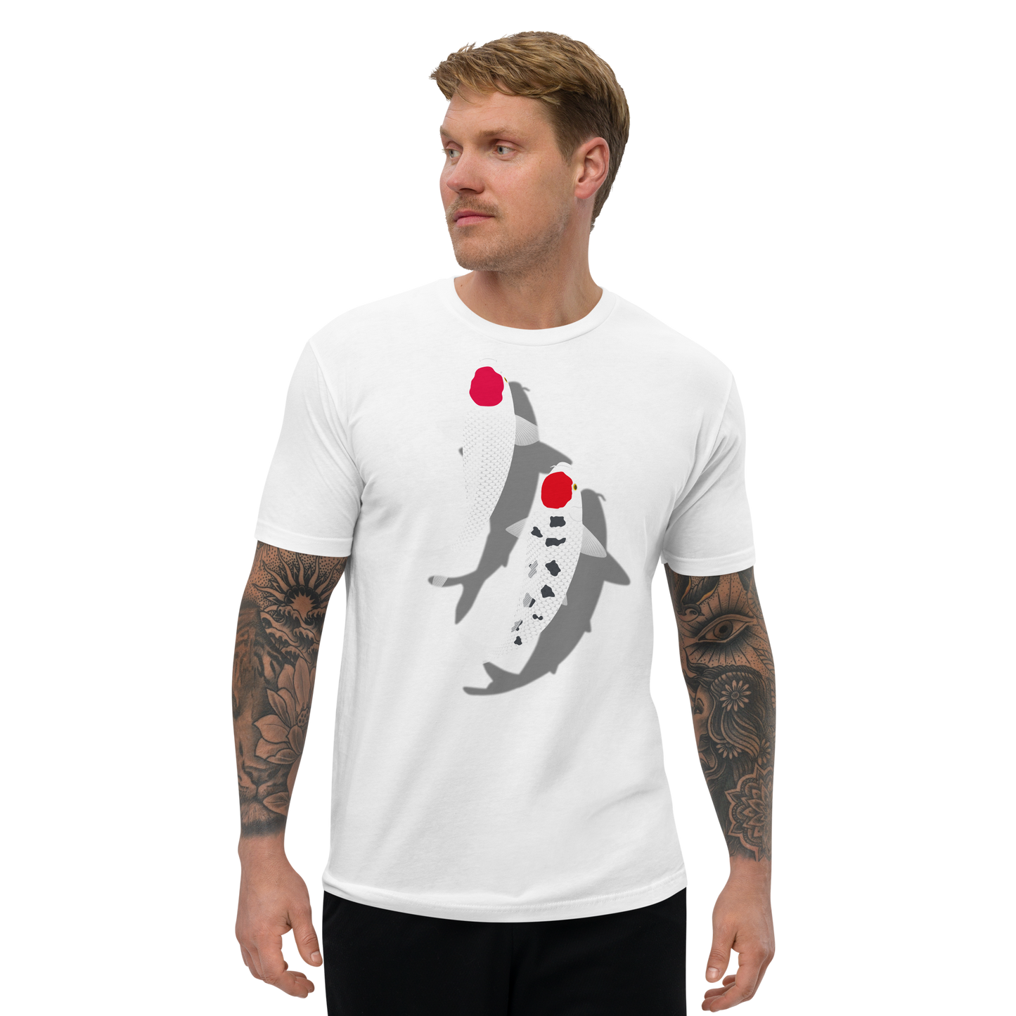 [Koi] T-shirt tancho rouge et blanc (homme)