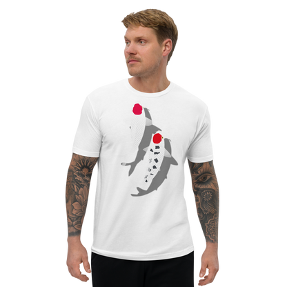 [Koi] T-shirt tancho rouge et blanc (homme)