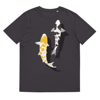 [Koi] T-shirt écaille blanc/tapisserie allemande (unisexe)