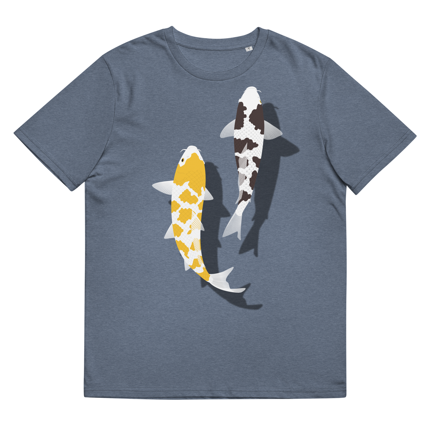 [Koi] T-shirt écaille blanc/tapisserie allemande (unisexe)