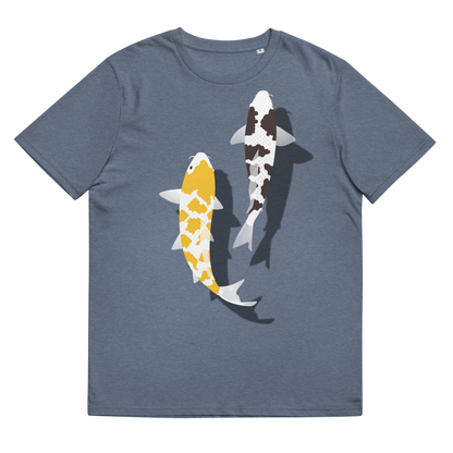 [Koi] T-shirt écaille blanc/tapisserie allemande (unisexe)