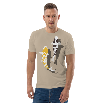 [Koi] T-shirt écaille blanc/tapisserie allemande (unisexe)