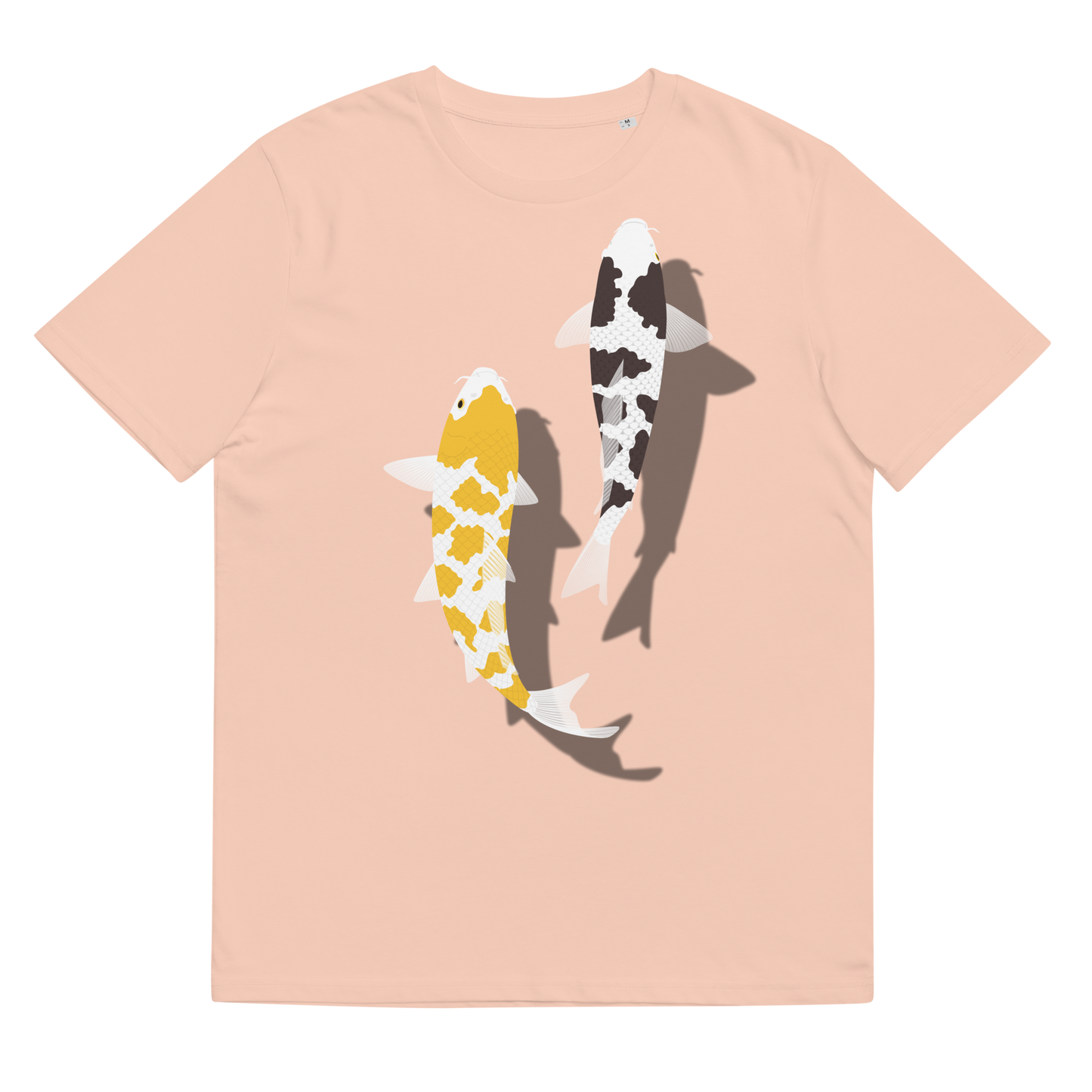 [Koi] T-shirt écaille blanc/tapisserie allemande (unisexe)