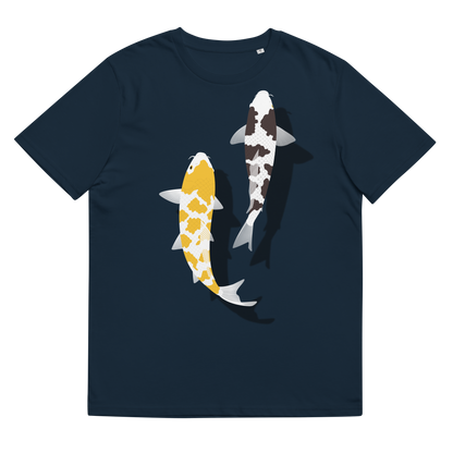 [Koi] T-shirt écaille blanc/tapisserie allemande (unisexe)