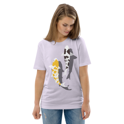 [Koi] T-shirt écaille blanc/tapisserie allemande (unisexe)