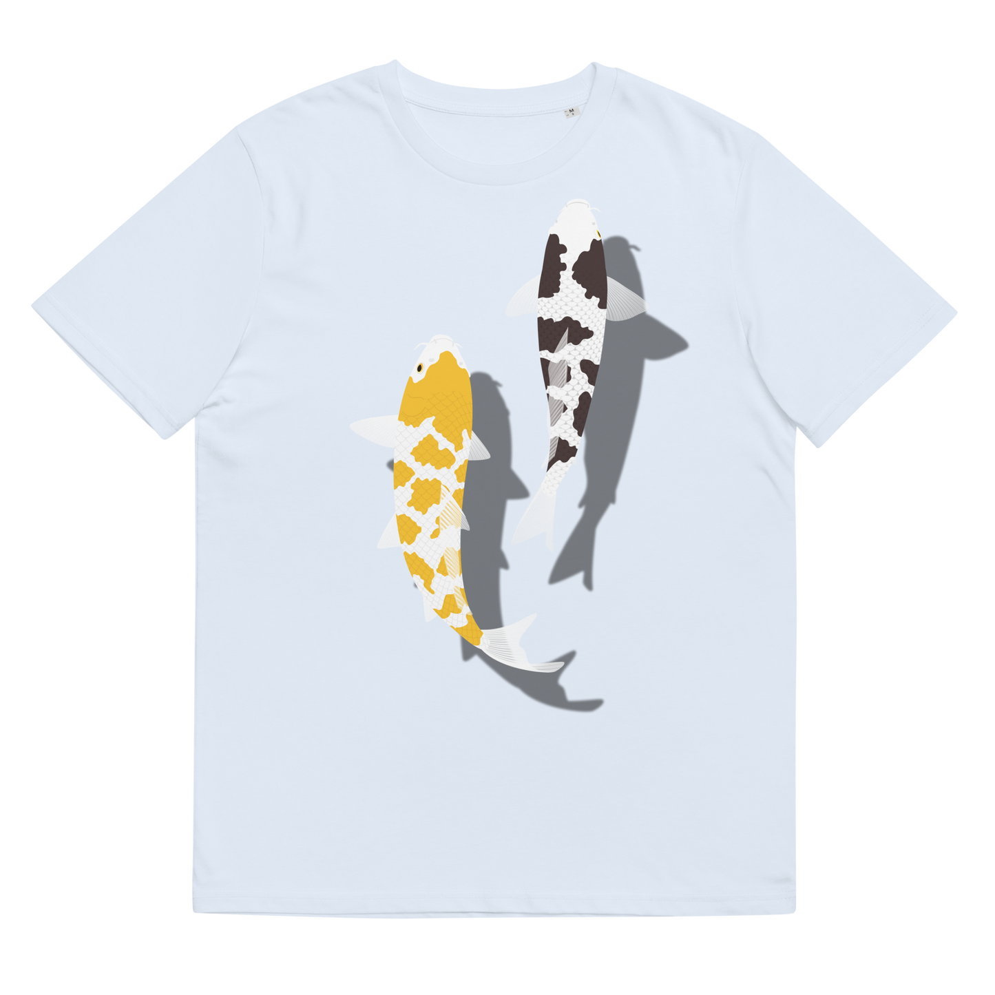 [Koi] T-shirt écaille blanc/tapisserie allemande (unisexe)