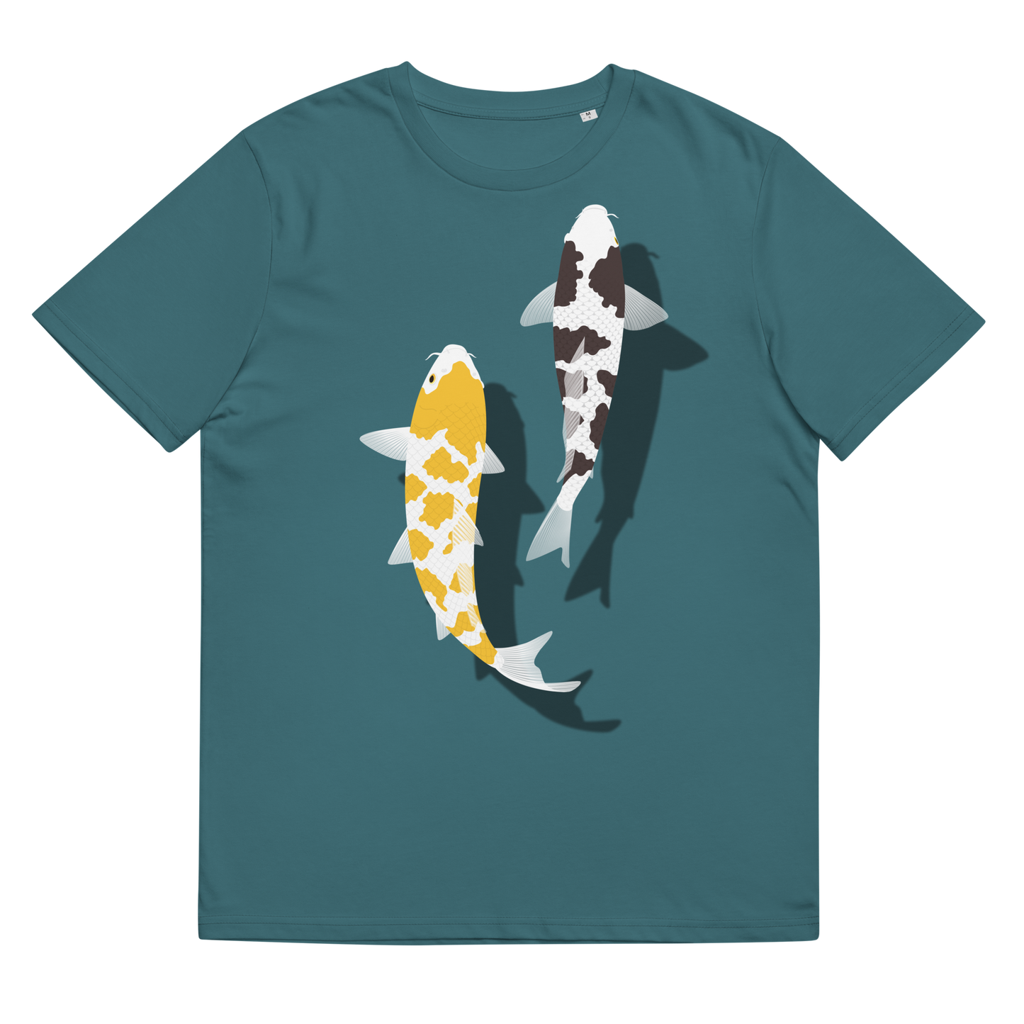 [Koi] T-shirt écaille blanc/tapisserie allemande (unisexe)