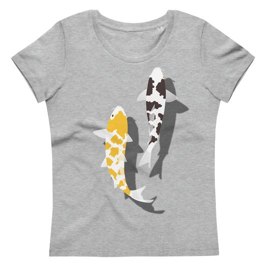 [Koi] T-shirt écaille de tortue blanche/tapisserie allemande (dames)